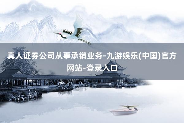 真人　　证券公司从事承销业务-九游娱乐(中国)官方网站-登录入口