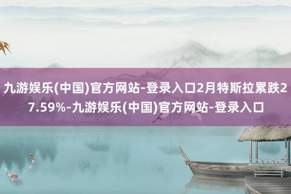 九游娱乐(中国)官方网站-登录入口2月特斯拉累跌27.59%-九游娱乐(中国)官方网站-登录入口