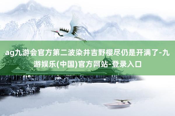 ag九游会官方第二波染井吉野樱尽仍是开满了-九游娱乐(中国)官方网站-登录入口