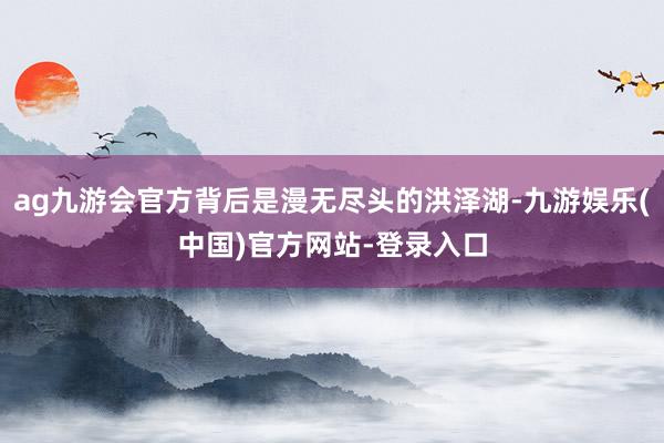 ag九游会官方背后是漫无尽头的洪泽湖-九游娱乐(中国)官方网站-登录入口