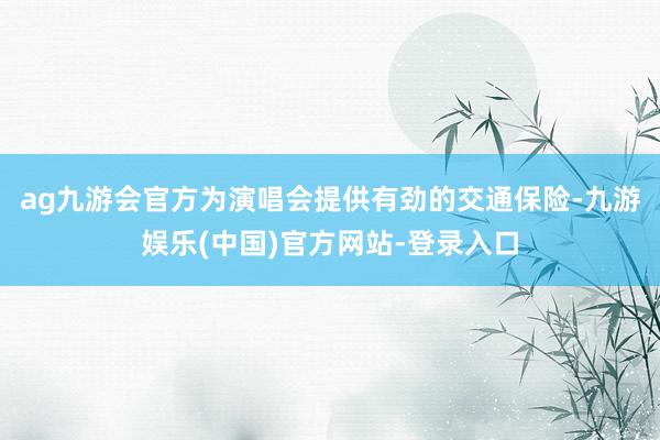 ag九游会官方为演唱会提供有劲的交通保险-九游娱乐(中国)官方网站-登录入口