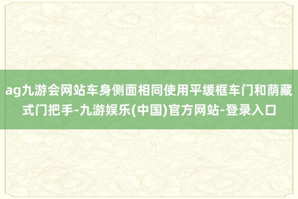 ag九游会网站车身侧面相同使用平缓框车门和荫藏式门把手-九游娱乐(中国)官方网站-登录入口